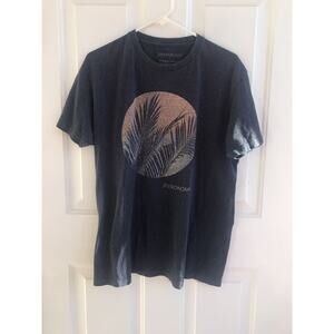 Astronomy Brand mens short sleeve tee shirt size large EUC Graphic Print Palms
